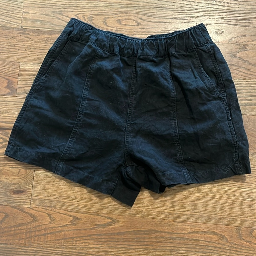 Madewell Black Linen Shorts EUC XS